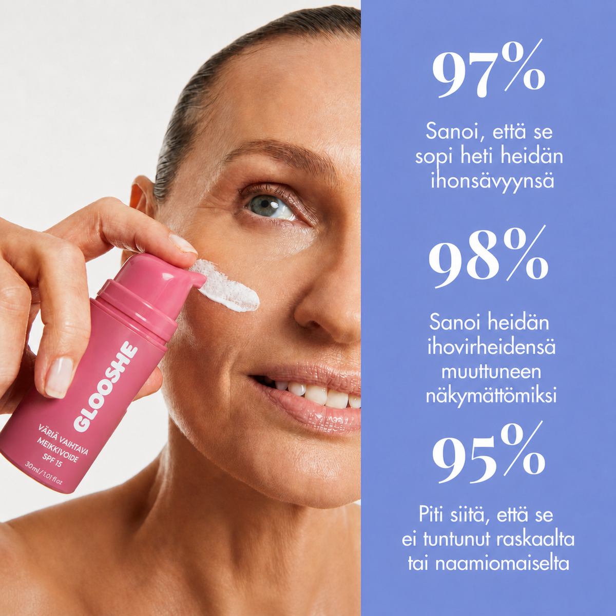 Mukautuva anti-age-meikkivoide